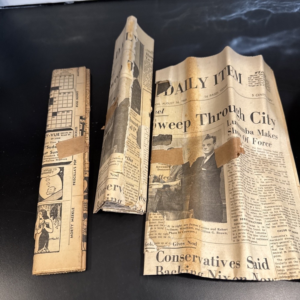 Vintage‎ The Sumter  Daily Item Newspaper Suggest 16, 1960